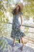 Morning Tropics Lou Smocked Tiered Midi Dress